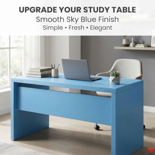 Image of WISDOM Frosty Blue Self Adhesive Wallpaper for Home & Furniture Peel and Stick Decorative Sticker, Easy to Clean & Durable for Kitchen Cabinets, Wardrobes, Tables & Smooth Surfaces (20x48 in)