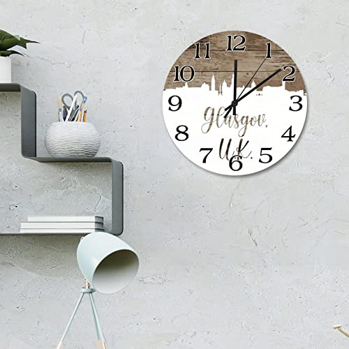 Horloge murale ronde Glasgov cadeau idéal de 38,1 cm pour un ami à l'étranger - 4