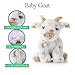 The Petting Zoo Goat Stuffed Animal Plushie, Gifts for Kids, Wild Onez Babiez Farm Animals, Goat Plush Toy 6 inches