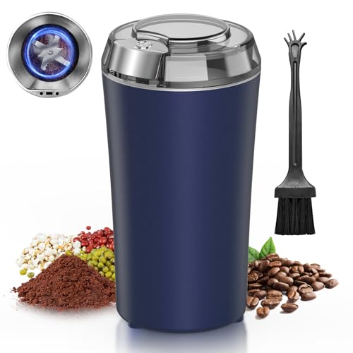 コーヒーミル 電動 TOAKELI 電動コーヒーミル 粉末 コーヒー豆挽 80g大容量...