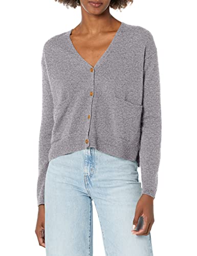 Velvet by Graham & Spencer Women's BOE Cashmere Classic Long Sleeve Cardigan