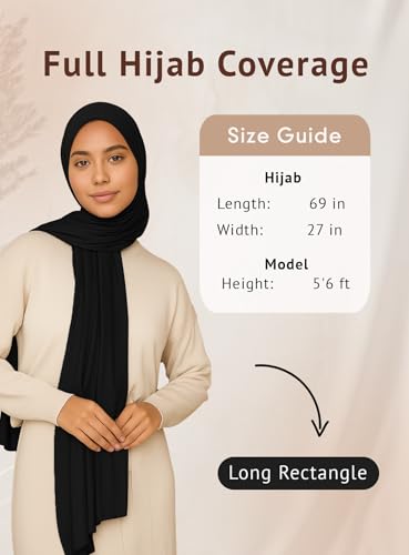 VOILE CHIC Premium Jersey Hijab Scarf For Women - Islamic Head Scarf Wrap Hijabs3