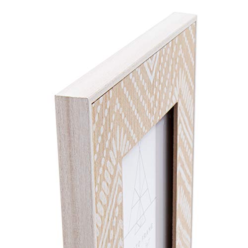 Truu Design Ctg, 5 X 7 Inches, Ivory Boho Wooden Picture Frame, 5" X 7" #TOP2