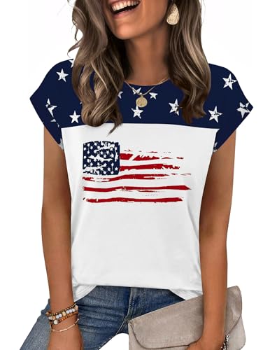 Image of Zeagoo Womens Tops Summer Casual Cap Sleeve Tshirts Shirts Business Dressy Spring Fashion Outfits Trendy Clothes