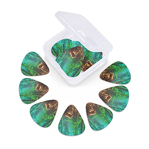 Wild Life Bear in Forest Lot de 12 médiators pour guitare basse électrique acoustique Motif animaux mignons - Les Beatles, Paul McCartney, John Lennon, RIngo Starr, George Harrison Wild Life Bear in Forest Lot de 12 médiators pour guitare basse électrique acoustique Motif animaux mignons – Image 7