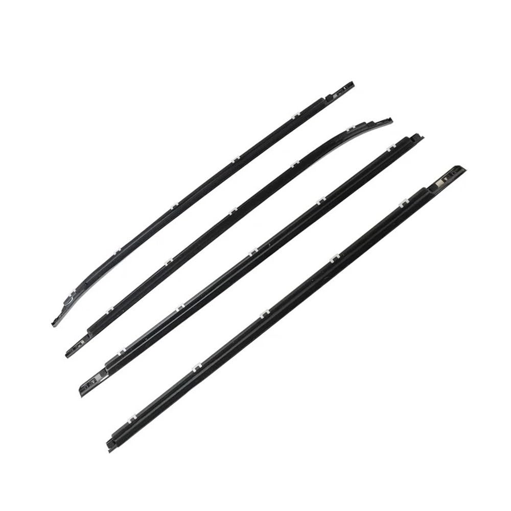 Mltlkppvng One Color Car Seal Strip 4Pcs/Set 822102L000 Car Window Rubber Sealing Weatherstrip For Hyundai For I30 2008-2011 Side Door Outer Moulding Trim Seal Belt