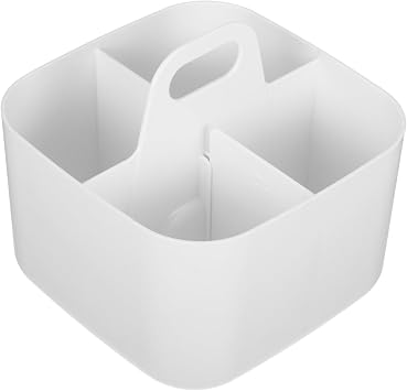 4-Unit Storage Basket with Handle Portable Organizer Box for Pens Tools Makeup and Desktop Stationery Storage 6.49X6.49X6.29In