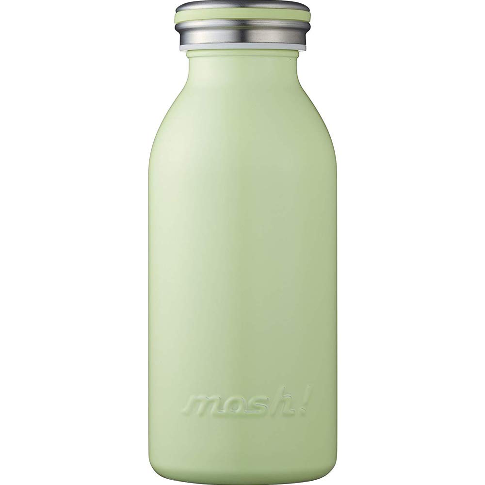 Water bottle vacuum insulation screw mug bottle 0.35L green mosh (Mosh)