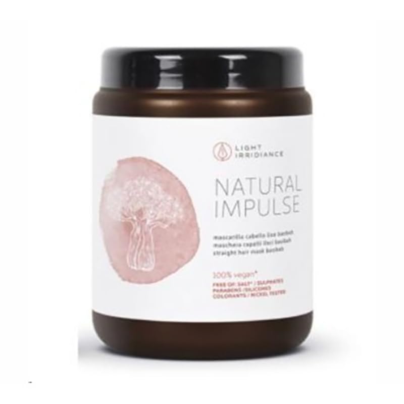 Light Irridiance Natural Impulse Baobab Mask 1000mL 1L | Mascarilla de Pelo Regenerante | Cabellos Lisos | 100% Vegano