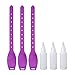 Gugavivid Travel Hand Desinfektionsarmband mit Nachfüllflasche, Mini Flüssigseifen Quetschspender Tragbares verstellbares Armband zum Händewaschen für Schule, Reisen, Arbeiten (3 Stück,3PC,Purple)