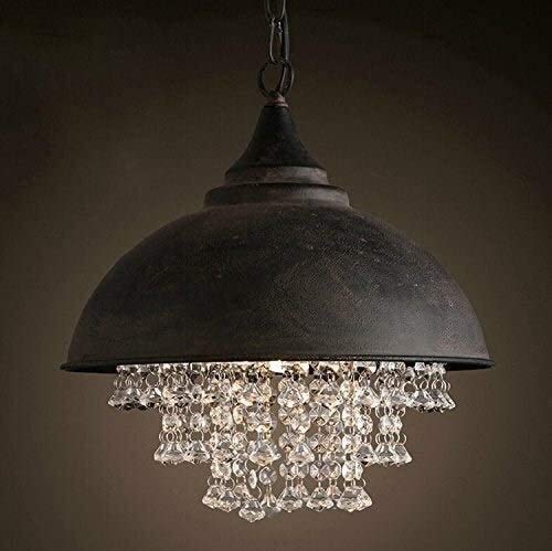 Lustre en cristal de pluie élégant pour îlot de cuisine et salle de restaurant chic E27
