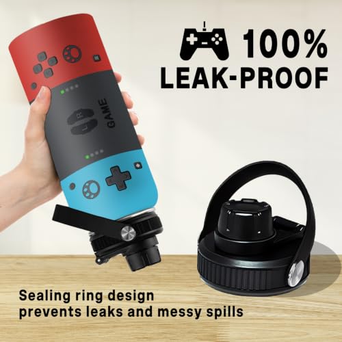 Gamer Gifts-32oz Gamer Water Bottle - Gaming Insulated Cup with Stainless Steel - Gift for Game Men, Son, Dad, Husband, Friends - Gaming Tumbler Present for Birthday Christmas - Image 5
