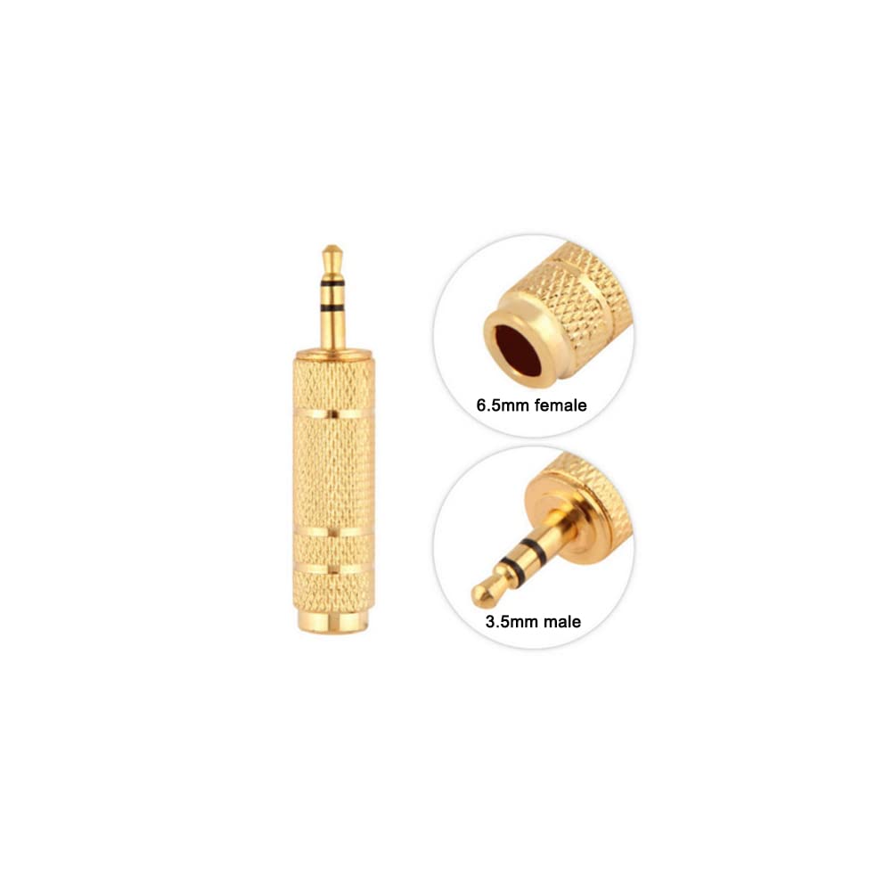 Hembra a 3,5 mm Macho Enchufe Adaptador de Audio estéreo Jack convertidor, Enchufe de 6,5 mm, micrófono Salida Adaptador Enchufe Enchufe