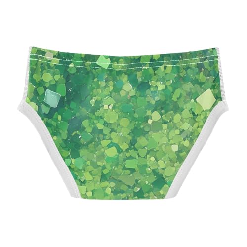 Green Glitter Texture Boys Toddler Comfort Kids Underwear Cute Undies2