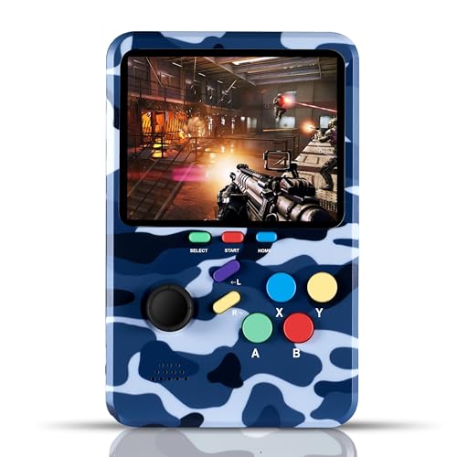 WeLohas Gaming Console,10 Classic Emulator,Electronic 3D Game Consoles,10000+ Video Games Preloaded,64GB TF Card,3.0"HD Screen,360°Rocker,Rechargeable & Portable, Handheld Games for Kids,Teens Adults