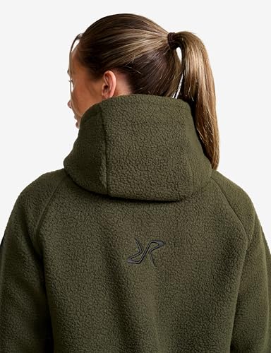 RevolutionRace Sherpa Hoodie für Damen, Outdoor Fleecejacken perfekt für Wanderungen und Outdoor-Abenteuer, Forest Night, M