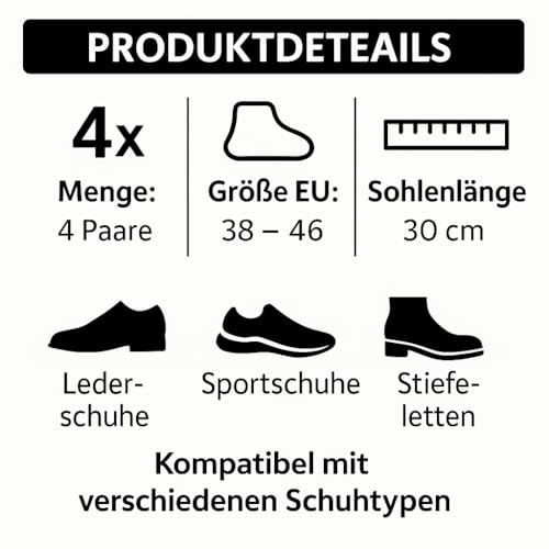ZenithyrEn 4 Paar Schuhüberzieher Wasserdicht, Regenschutz Schuhe, Silikon Überschuhe, Einfach Anzuziehen, Hohe Elastizität, Rutschfest, Abriebfest, Ideal Für Regen und Schnee (schwarz)