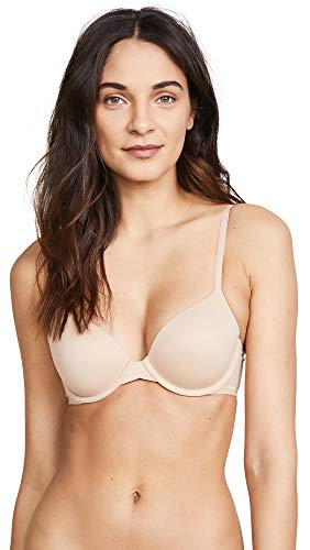 Calvin Klein Women s Perfectly Fit Push Up Plunge Memory Touch Bra, Bare, 34B