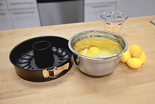 Zenker 10-Inch Non-Stick Carbon Steel Springform Pan With 2 Bases, Standard And Bund #TOP7