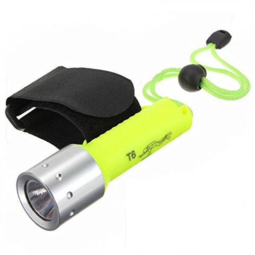 image for Tipmant Cree Xm-L T6 1600 Lumens LED Diving Flashlight Underwater Scub