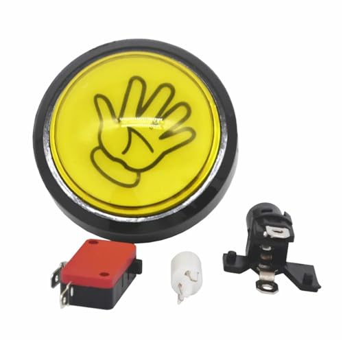 Botón de arcade para restaurar consolas antiguas con lámpara de luz LED de 60mm 3