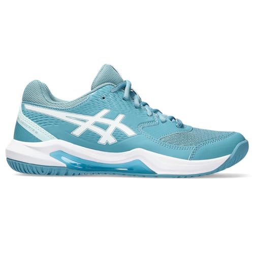 TÊNIS ASICS GEL DEDICATE 8 (ALL COURT) FEMININO AZUL GRIS E BRANCO MODELO 2023 (br_footwear_size_sys