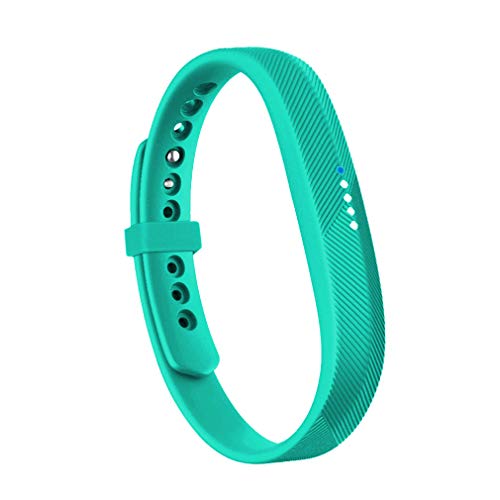 RedTaro Compatible with Fitbit Flex 2 Band, Replacement for Fitbit Flex 2 Accessories Silicon Wristbands w/Fastener Clasp Fitness Strap for Original Fitbit Flex 2, No Tracker (mint green, S)