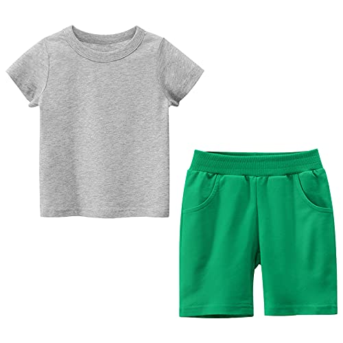 T-shirt manches courtes garçon avec pantalon court été 1-8 ans