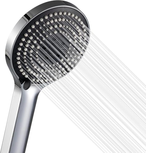 OFFO Duschkopf, Duschkopf Groß mit 6 Strahlarten, Duschbrause für Duschkopf Wassersparend, Shower Head für Baden, Duschkopf groß xxl(Φ130mm), Chrom