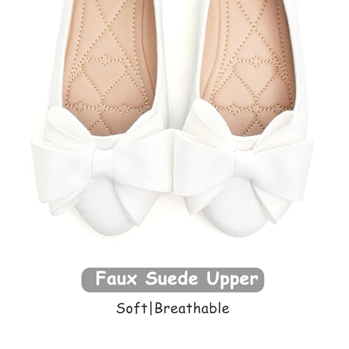 Image of Dear Time Women's Ballet Flats Dress Ballet Shoes Slip on for Office Work Comfortable Shoes