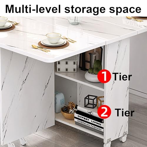 Table à manger pliante pour cuisine et repas modulable en appartement - 6