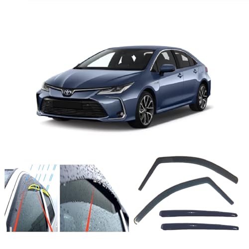Fits 2020-2024 Toyota Corolla | Out-Channel Auto-Visor Side Window Rain Deflector