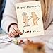 Abeletree Funny Anniversary Card Gifts for Couple Husband Wife, Happy Wedding Anniversary Decoration for Men Women