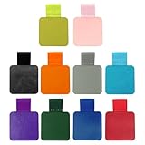 Cretty-Meet 10 PCS Pen Loop Holder Self Adhesive Pen Holder Elastic Notebook Pen Loop for Notebooks, Diaries, Planners, Journal (10 Colors)
