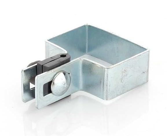 Rectangular End Clamp Set 60x40mm for Diameter 6 mm Wire - Galvanised Fence Clamp for Fence Posts - Attachment of Grid Rod Mats - Fence Clamps Clamp Strut Clamp Post Clamp