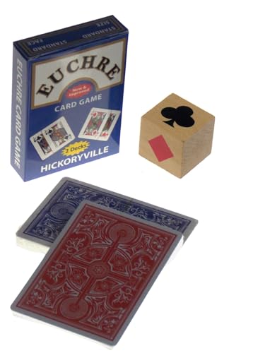 Set de Cartas para Euchre Hickoryville 2 Barajas con Dado miniatura 2