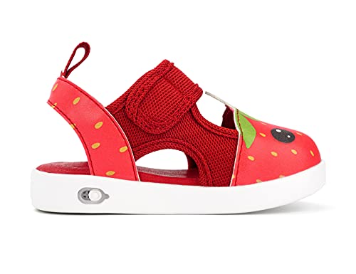 ikiki Squeaky Sandals for Toddlers/Little Kids (Strawberry, Red, Size 8) by ikiki - Image 4