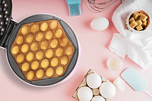 Bestron Bubble-Waffeleisen, Waffelmaker für Bubble Waffeln zum Befüllen mit Eis, Schokolade oder Obst, mit Backampel… – Bild 4