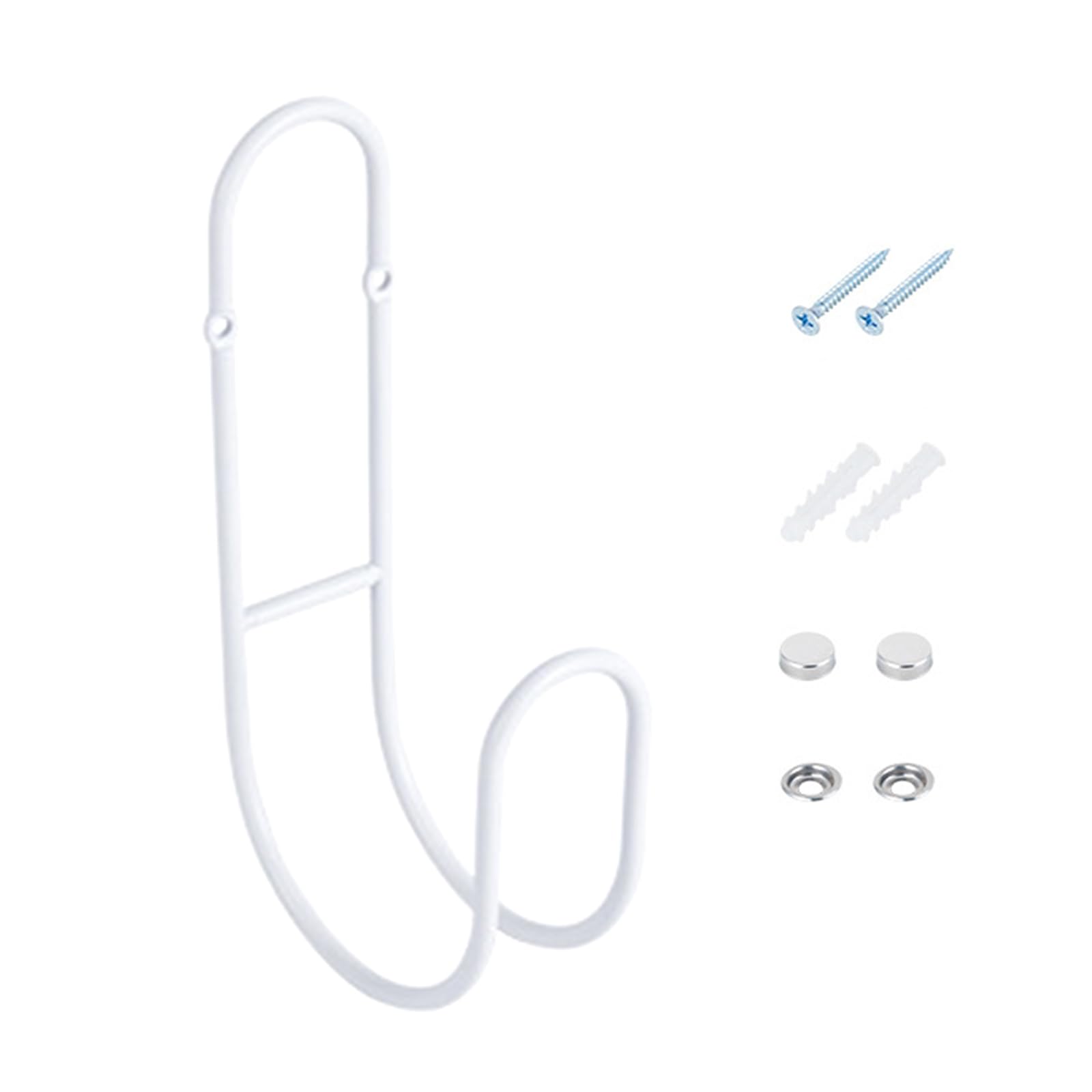 ZBIianxer Stainless Steel Garden Hose Holder Outdoor Water Organiser Wall Mounted Hanging Hook Includes Screws Anchors Garden Organiser Wall Mount