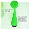 Clean, Acne, and Redvolution - Electric Facial Cleansing Brush, Smart Facial Device with Silicone Brush & Anti-Aging Massager, Red and Blue LED Light