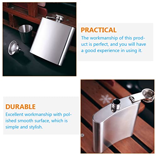 Hemoton 1 Conjunto Jarro De Aço Inoxidável Garrafa De Vinho De Aço Inoxidável Frasco Para Homens Gar