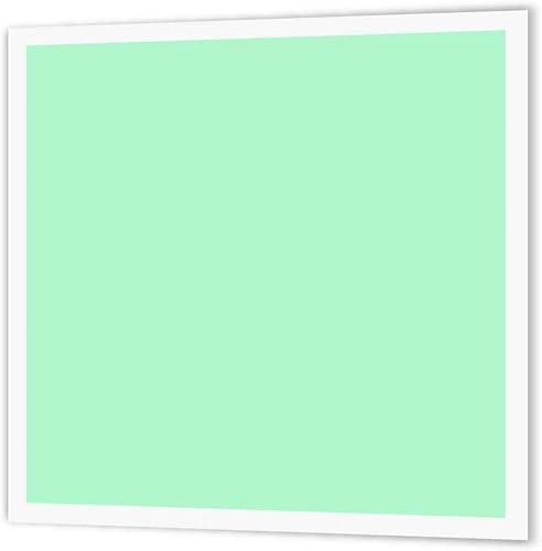 3dRose ht_159858_2 - Transferencia de calor para planchar, 6 x 6 pulgadas, color verde menta claro, color liso, color liso, color verde menta claro