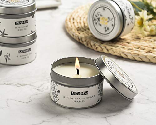 Bougie parfumée océan naturelle de soja pour aromathérapie 15h