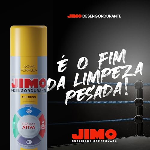 JIMO Desengordurante Limpeza Profunda Multiuso Grelhas Espetos Coifa Fogão Etc Aerossol 400ml