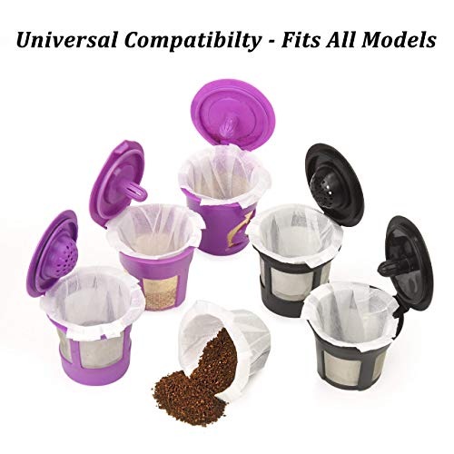 Reusable K Cups For Keurig 2.0 & 1.0 2Pack Coffee Makers With 100Pcs Paper Filters For Reusable Coffee Pods Fits By Delibru #TOP4