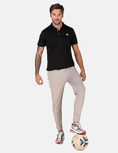 Image of John Ally Men's Gym Sports Polo T-Shirt: Stay Cool, Dry, and Comfy - Perfect for Workout and Casual Wear