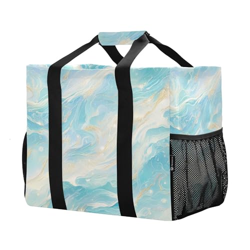 KLL Utility Tote Bags For Women Canvas Foldable With Pockets Carrier Bags2