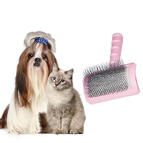 Large Firm Slicker Brush for Large Dog Matted Hair, Extra Long Pin Slicker Brush for Dogs Goldendoodles, Grooming Wire…
