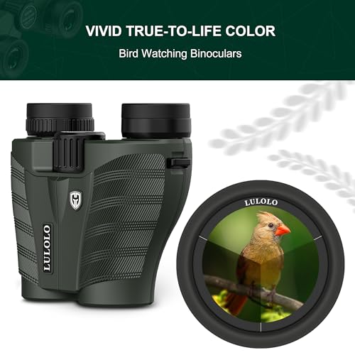 Lulolo LUL001 12X30 Compact Hd Binoculars For Adults High Powered - Large View Binoculars With Clear Low Light Vision - Super Bright Lightweight & Waterproof Binoculars For Bird Watching Travel Hunting Cruise thumb #2