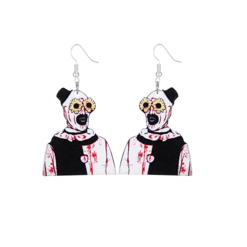 Gothic Horror Earrings for Women Men Halloween Acrylic Exaggerated Earrings Halloween Jewelry Gifts